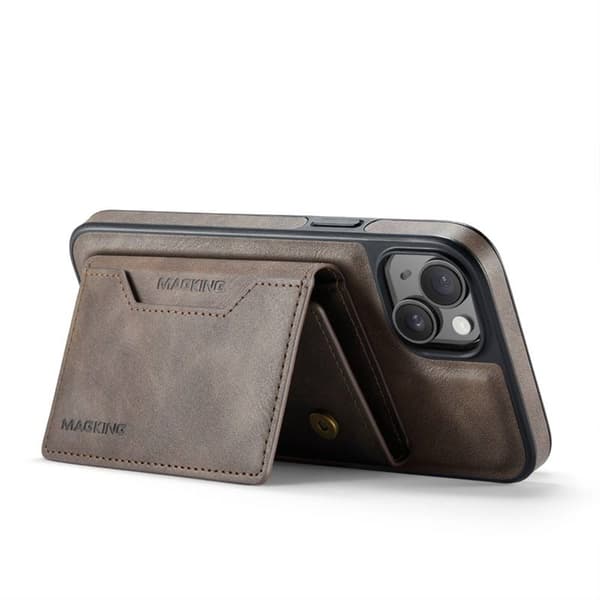 DG-Ming Magking K2 2i1 deksel til Apple iPhone 13 - Coffee