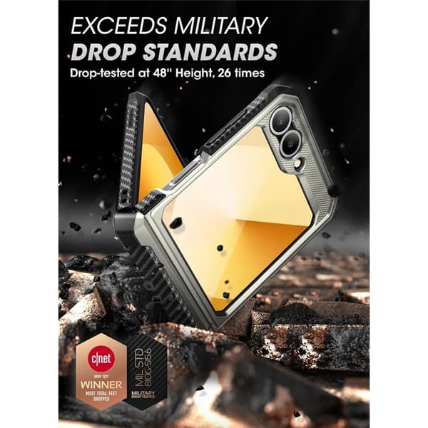 SUPCASE UB Pro deksel til Samsung Galaxy Z Flip 6 - TiGray