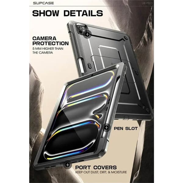 SUPCASE UB Pro tablettikotelo Apple iPad Pro 11 (2024) - Musta