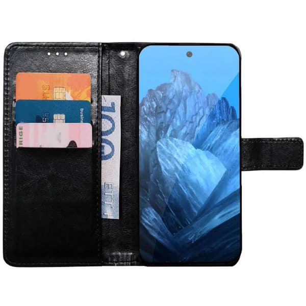 Wallet cover 3-kort til Google Pixel 10 - Sort