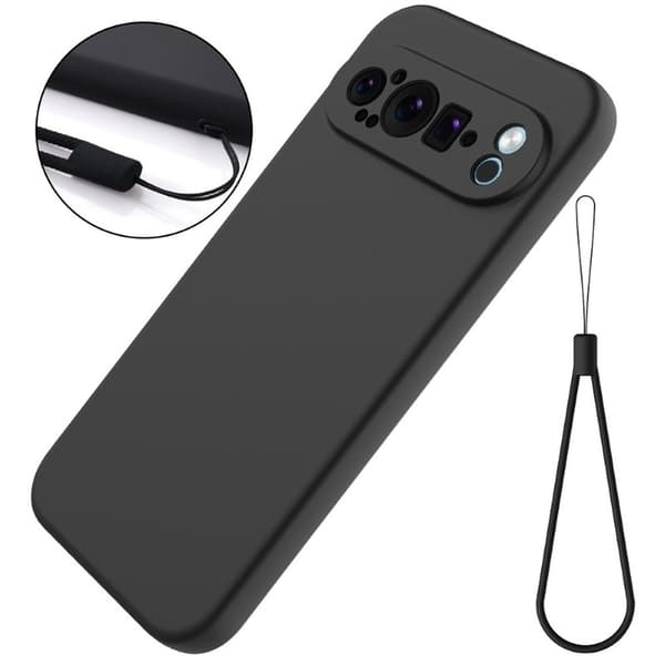 Liquid silikone cover til Google Pixel 9 Pro - Sort