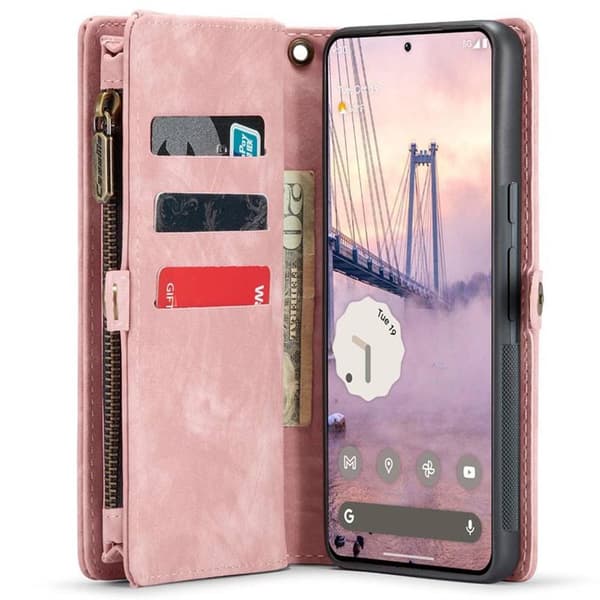 CaseMe mobildeksel 008 8-kort til Google Pixel 9 Pro - Rosa