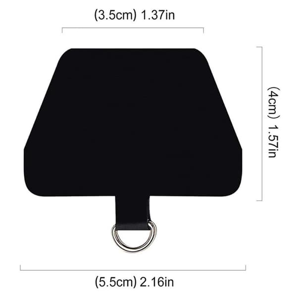 3-pack dubbelhäftande fästbricka - Svart
