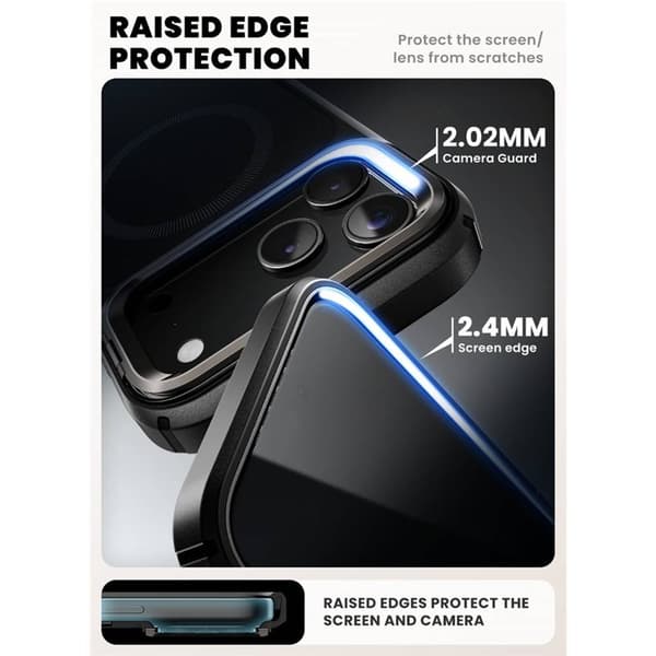i-Blason Ares Flip deksel til Apple iPhone 17 Pro Max - Black