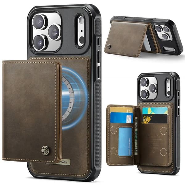 CaseMe C69 2i1 deksel til Apple iPhone 17 Pro - Coffee