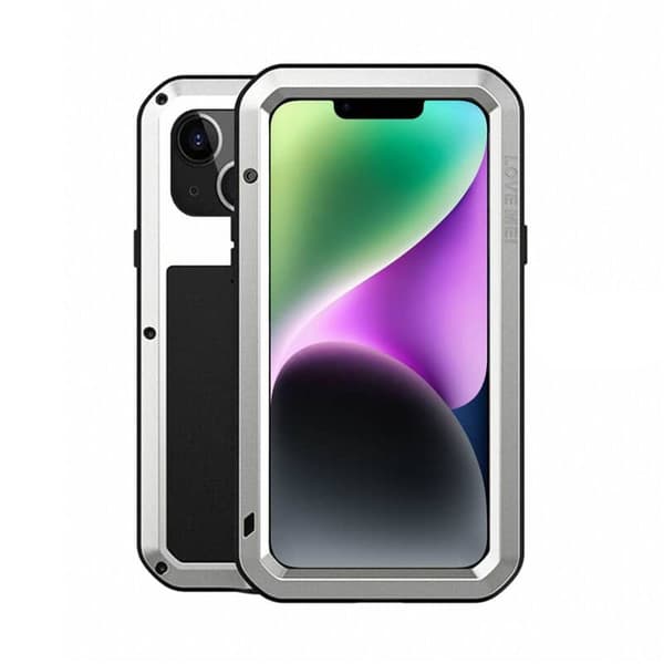 LOVE MEI Powerful skal till Apple iPhone 14 Plus - Silver