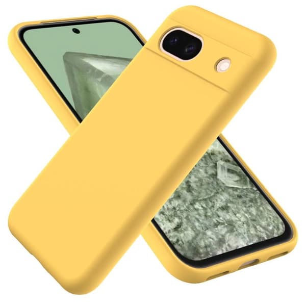 Liquid silikone cover til Google Pixel 8a - Gul
