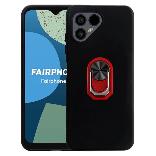 TPU ringcover til Fairphone 4 - Rød