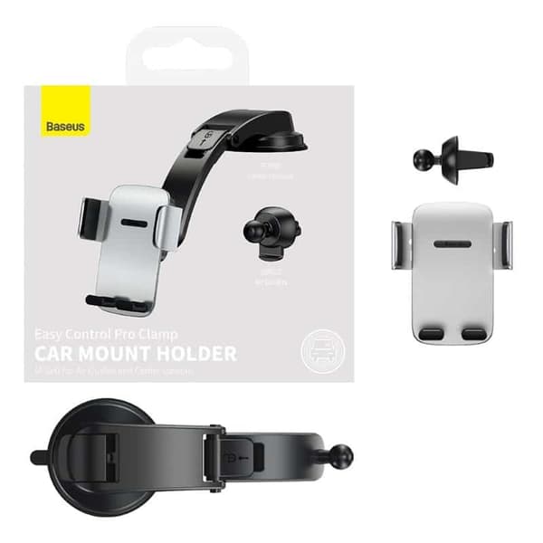 BASEUS Easy Control Pro Clamp Bilholder - Sølv