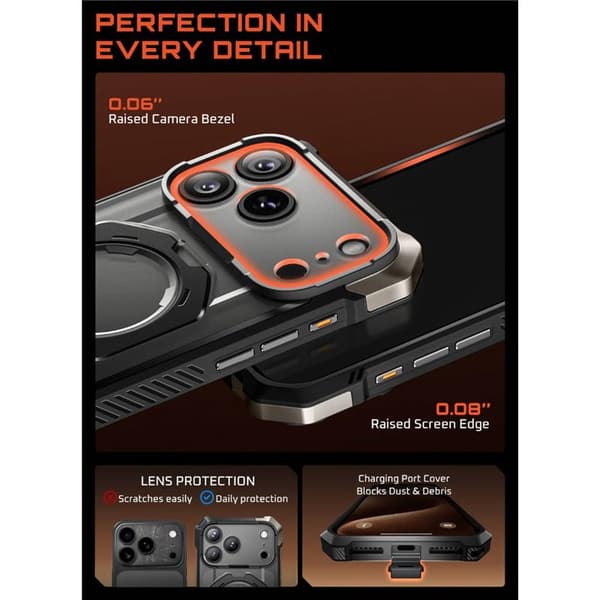 SUPCASE UB Grip deksel til Apple iPhone 17 Pro - Black