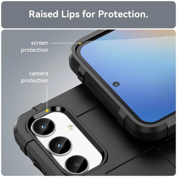 Rugged Shield cover til Samsung Galaxy A25 5G - Sort