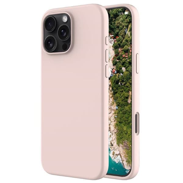 Liquid silikone cover til Apple iPhone 16 Pro Max - Pink Sand