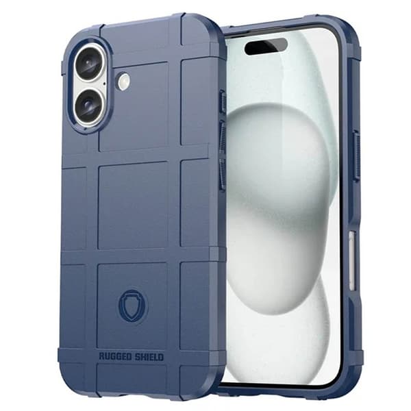 Rugged Shield skal till Apple iPhone 16 Plus - BlÃ¥