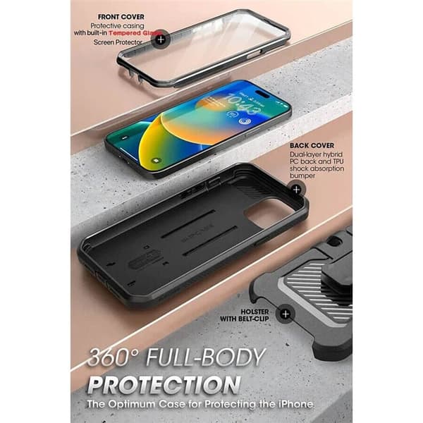 SUPCASE UB Pro kotelo Apple iPhone 14 - Musta