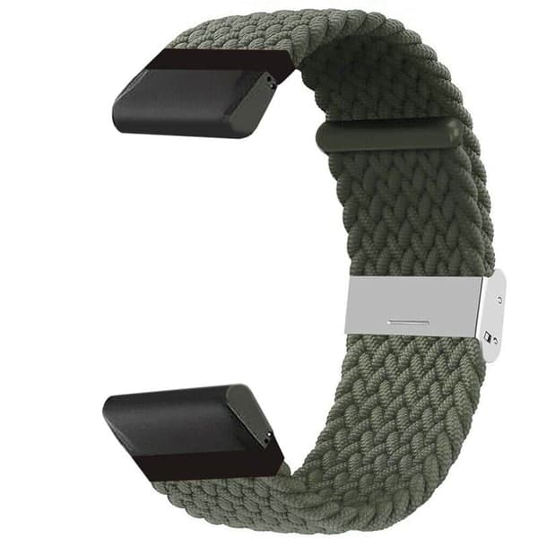 Flettet Urrem til Garmin Fenix 5 - Army