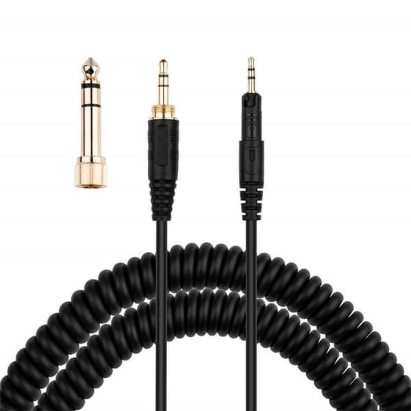 Spiralformet lydkabel til Audio Technica ATH-M50X