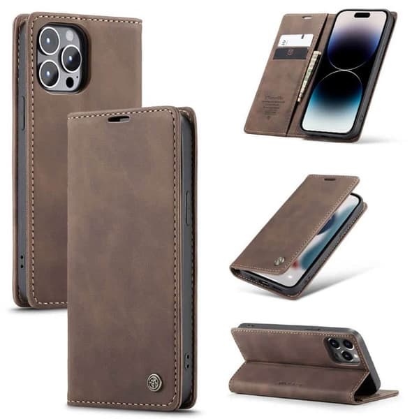 CaseMe mobildeksel 013 til Apple iPhone 15 Pro - Coffee