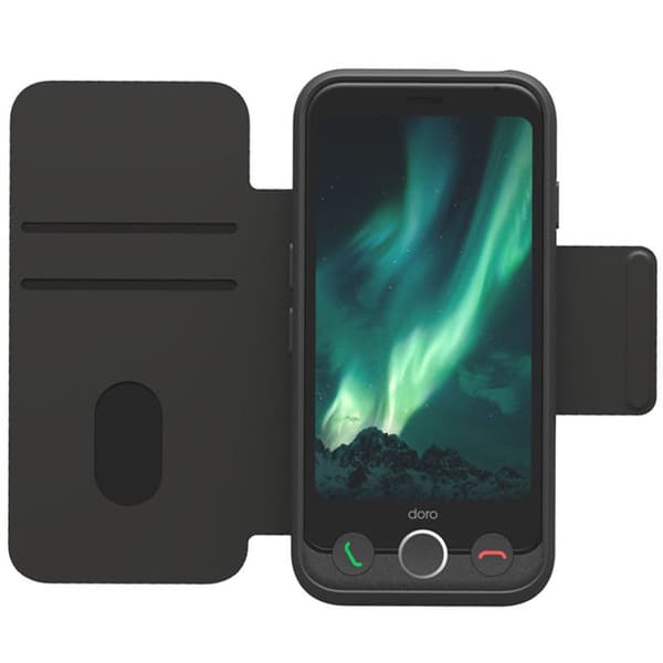 Wallet cover til Doro Aurora A10 - Graphite