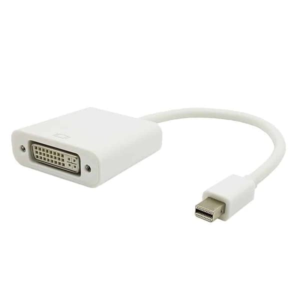 Adapter kabel mDP han til DVI hun