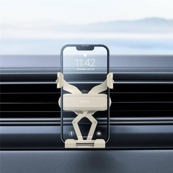 BASEUS Gravity Lite Bilhållare - Creamy White