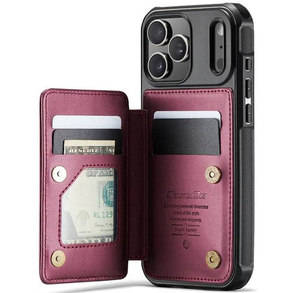 CaseMe mobildeksel C22 til Apple iPhone 18 Pro Max - Burgunder