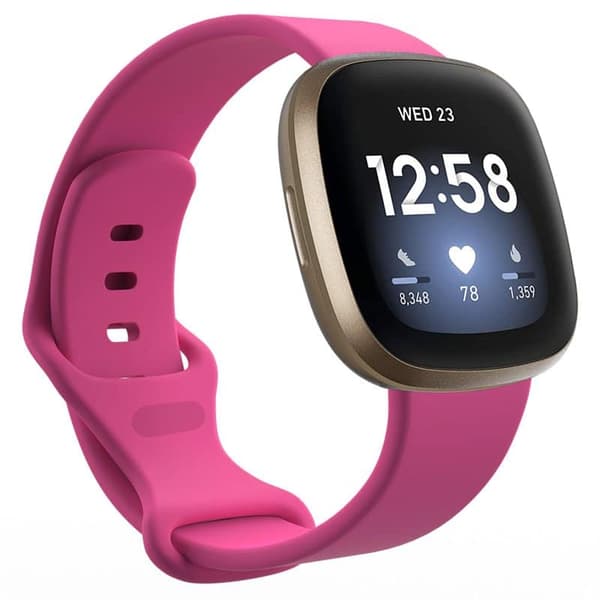 Sport Kellon ranneke Fitbit Versa 3 - Ruusu