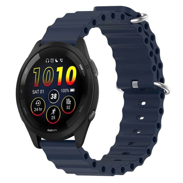 Ocean klockarmband till Garmin Forerunner 265 - MÃ¶rkblÃ¥