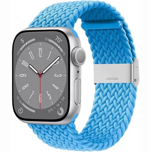 Flettet Urrem til Apple Watch 8 (41mm) - Skyblue