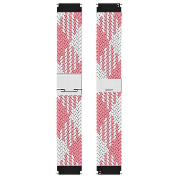 Flettet elastisk urrem til Garmin Venu 4 (45mm) - Pinkwhite