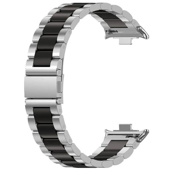 Urrem i rustfrit stÃ¥l til Huawei Watch Fit 5 - SÃ¸lv/sort