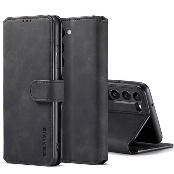 DG-Ming Lommebokdeksel 3-kort til Samsung Galaxy S23 Plus - Sort
