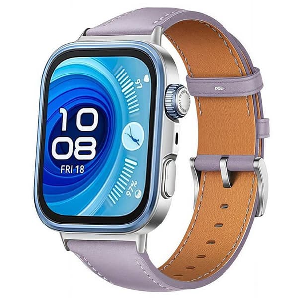 LÃ¦derurrem til Huawei Watch Fit 3 - Lavender mist