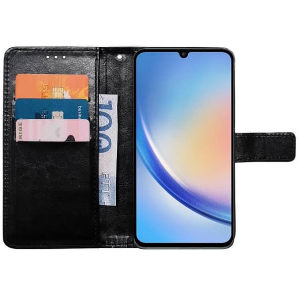 Wallet cover 3-kort til Samsung Galaxy A24 4G - Sort