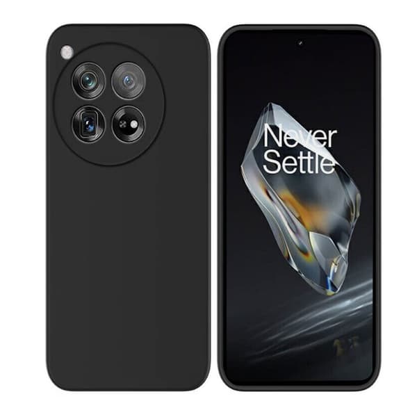 Liquid silikone cover til OnePlus 12R - Sort
