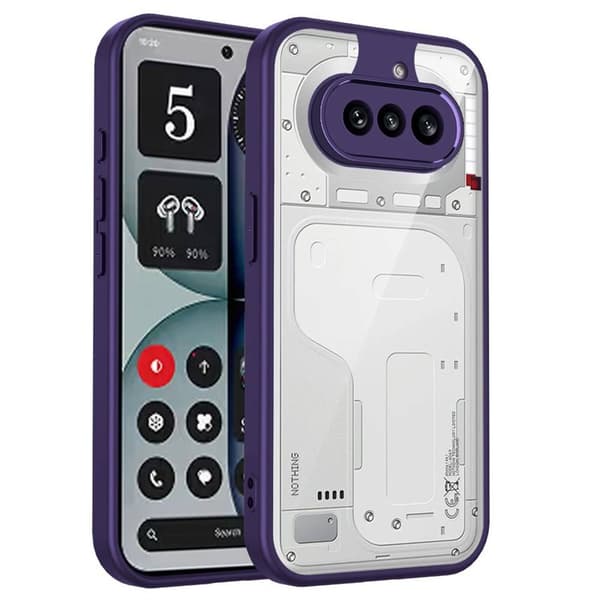 TPU+Acrylic deksel til Nothing Phone 4a - Purple Mist