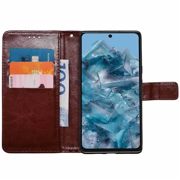 Wallet cover 3-kort til Google Pixel 8 Pro - Brun