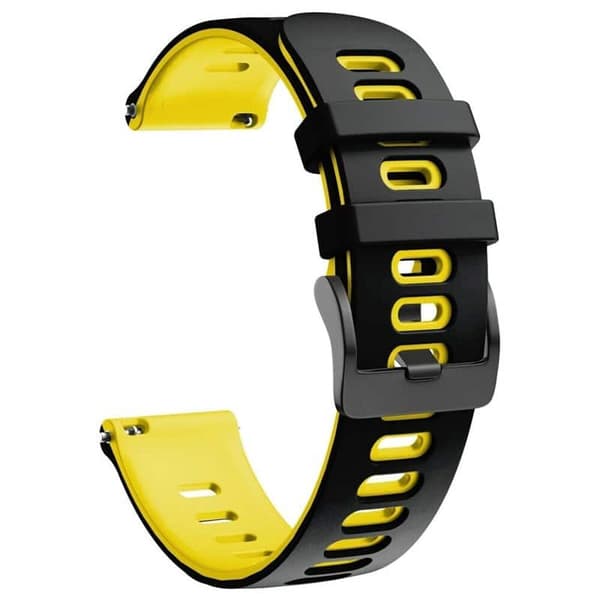 Twin klokkereim til Garmin Forerunner 945 - Sort/gul