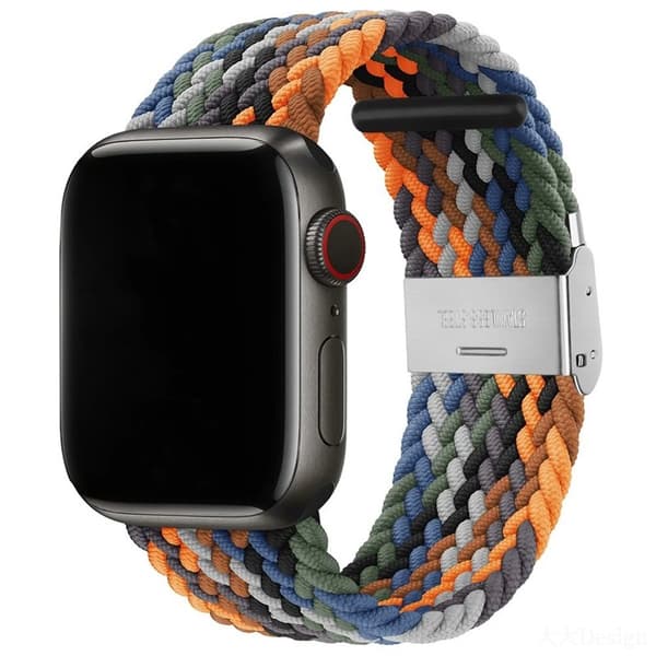 Flettet urrem til Apple Watch 9 (45mm) - Salamander