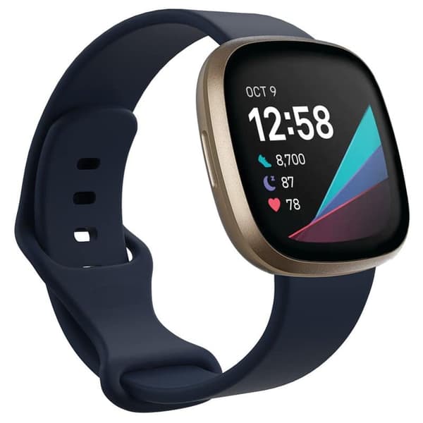 Sport urrem til Fitbit Sense - MÃ¸rkeblÃ¥