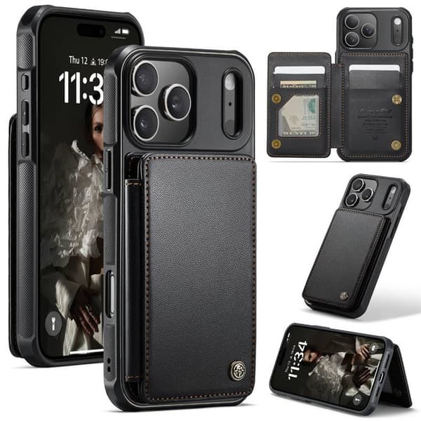 CaseMe mobilcover C22 til Apple iPhone 17 Pro - Sort