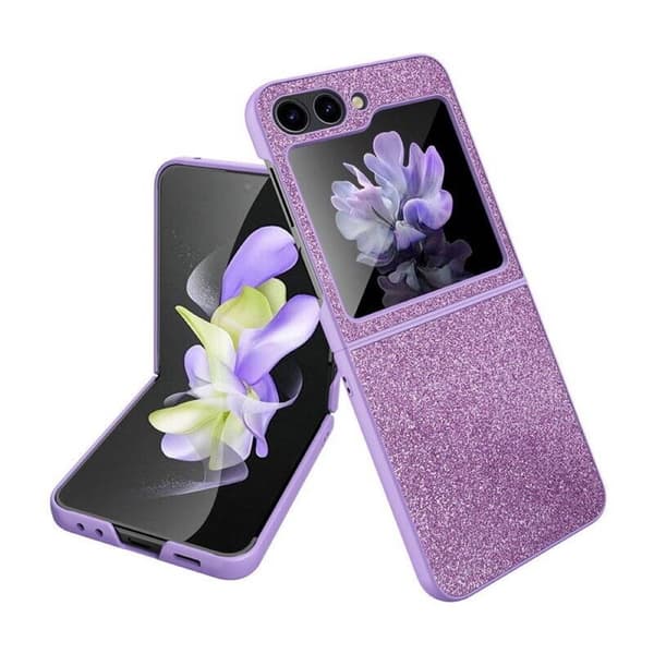 Glitter Case til Samsung Galaxy Z Flip 5 - Lilla