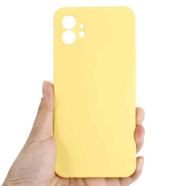 Liquid silikone cover til Nothing Phone (1) - Gul
