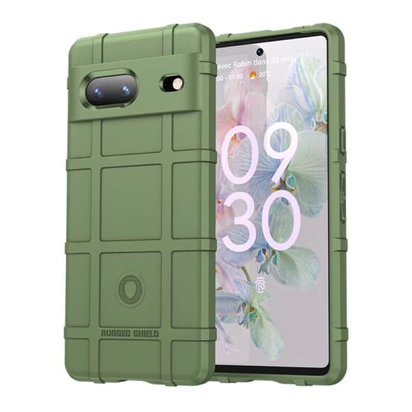 Rugged Shield kuori Google Pixel 7A - Army