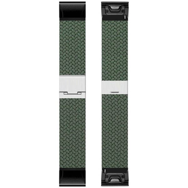 Flettet Urrem til Garmin Instinct 3 (45mm) - Army