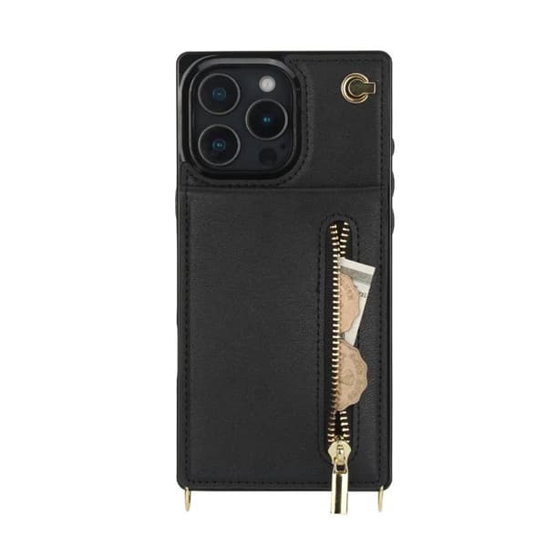 Zipper halskÃ¦de cover til Apple iPhone 16 Pro Max - Sort