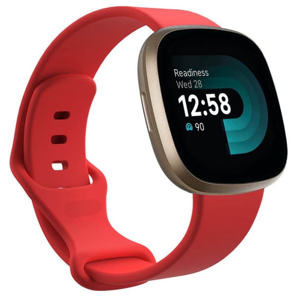 Sport Kellon ranneke Fitbit Versa 4 - Punainen