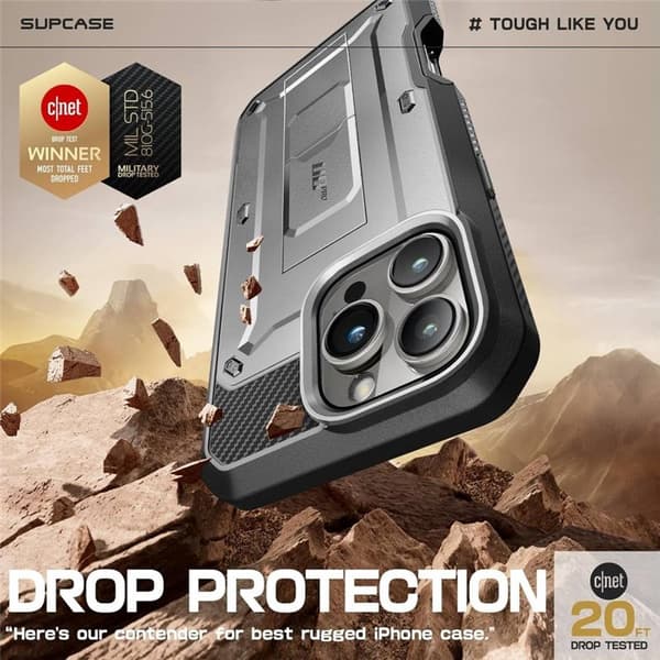 SUPCASE UB Pro cover til Apple iPhone 16 Pro - TiGray