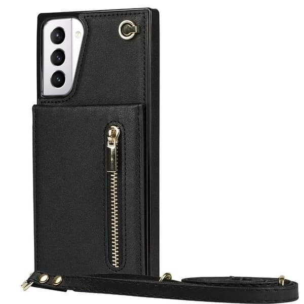 Zipper halskÃ¦de etui til Samsung Galaxy S21 Plus - Sort