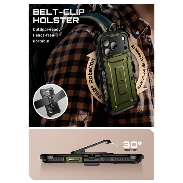 SUPCASE UB Pro kotelo Apple iPhone 17 Pro Max - Guldan