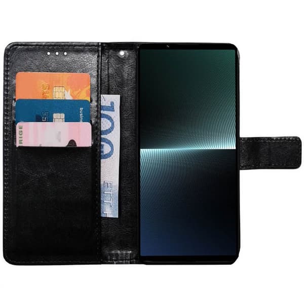 Wallet cover 3-kort til Sony Xperia 1 V - Sort